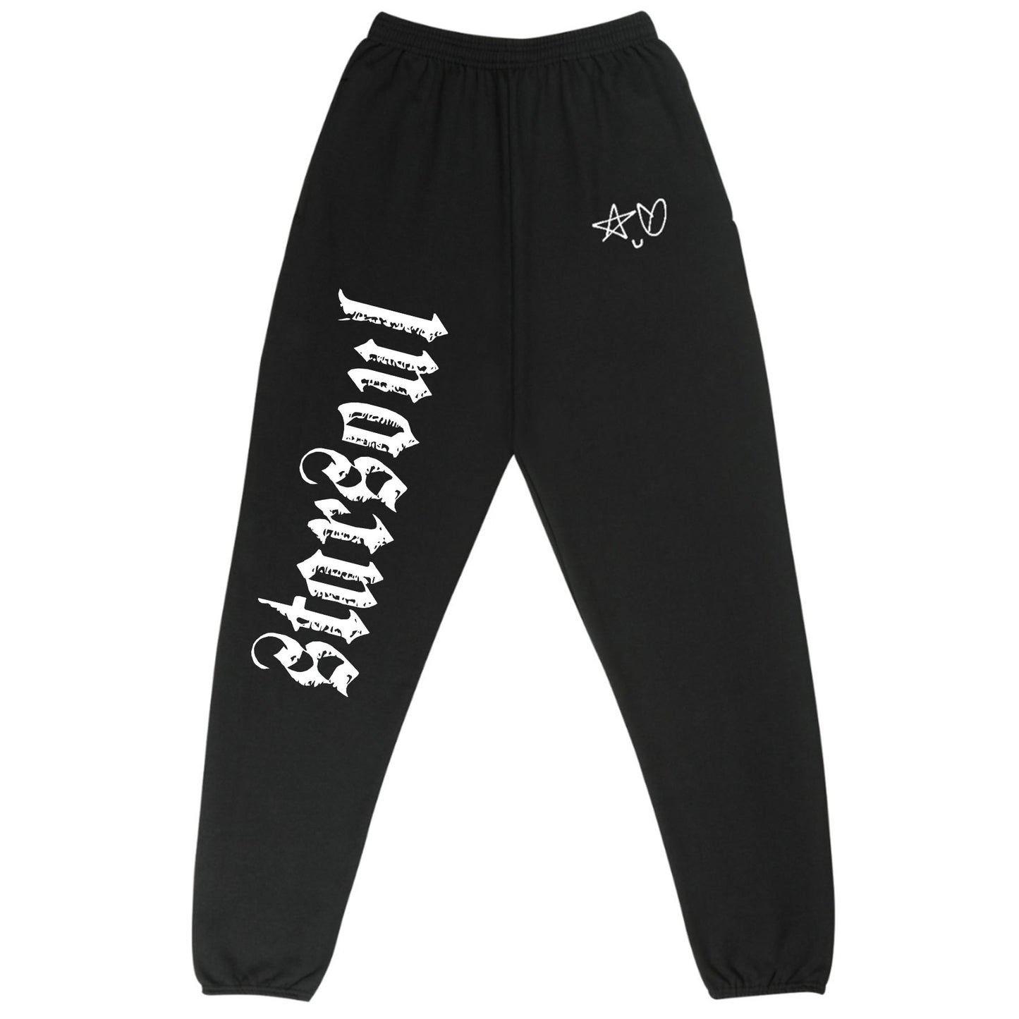 NEW YORK BLACK SWEATPANTS WITH ORIGINAL SSMILEY