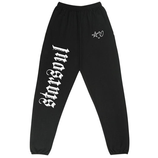 NEW YORK BLACK SWEATPANTS WITH ORIGINAL SSMILEY
