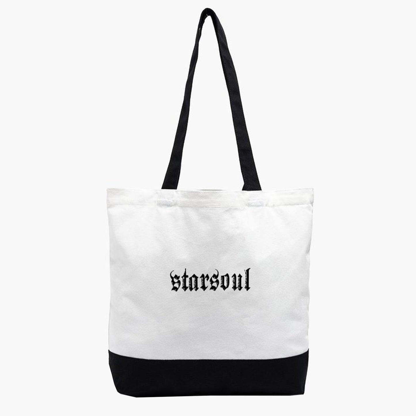 BLACK AND WHITE EVERYDAY TOTE