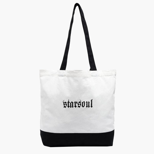 BLACK AND WHITE EVERYDAY TOTE