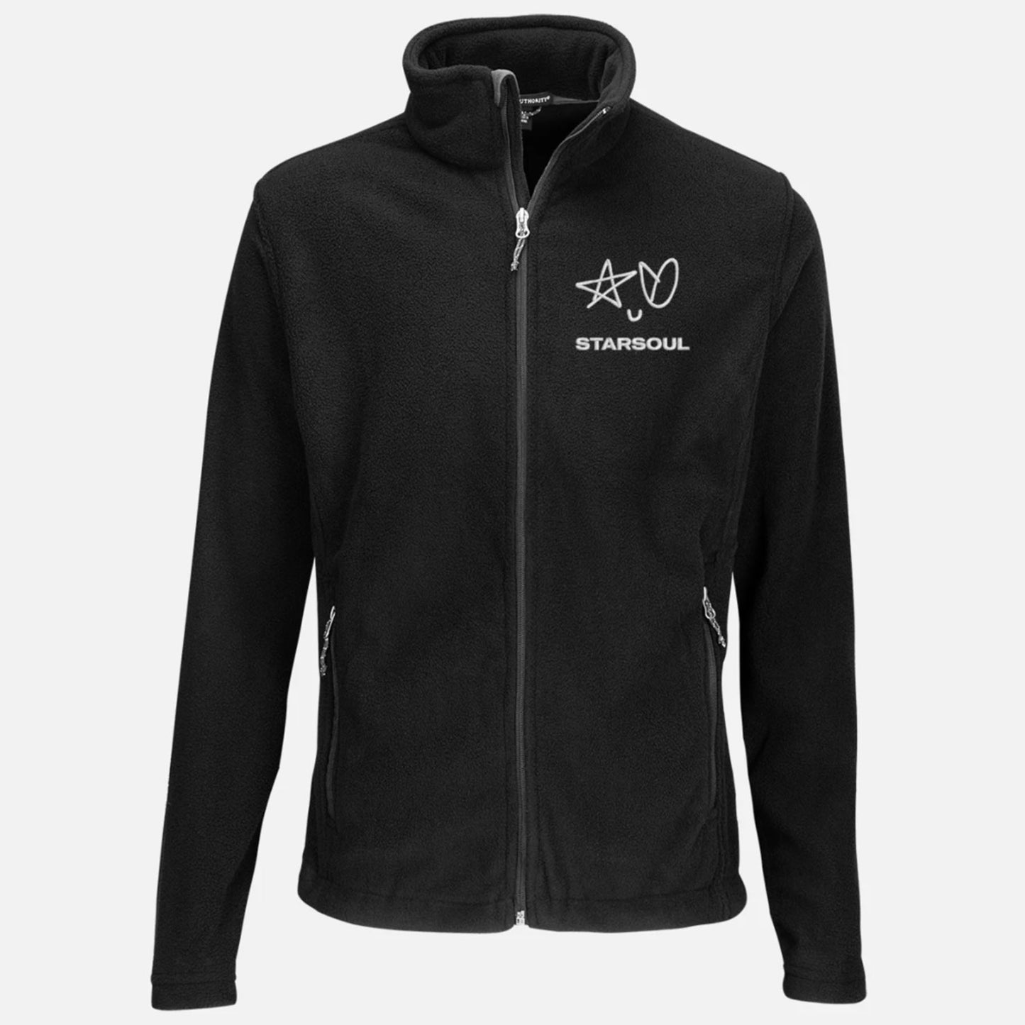 NEW YORK BLACK FLEECE JACKET WITH ORIGINAL SSMILEY
